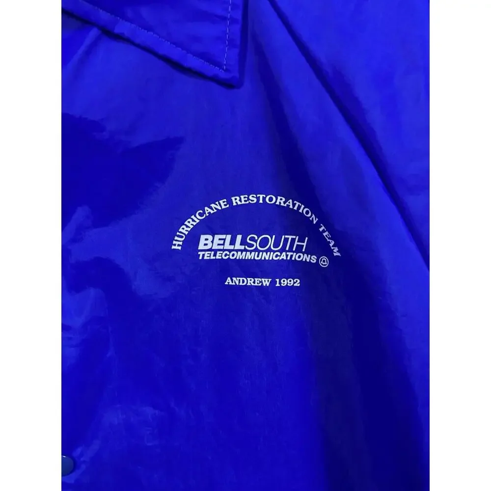 Vintage Jacket Men M Unlined Auburn Sportswear Windbreaker Made USA Bellsouth 92